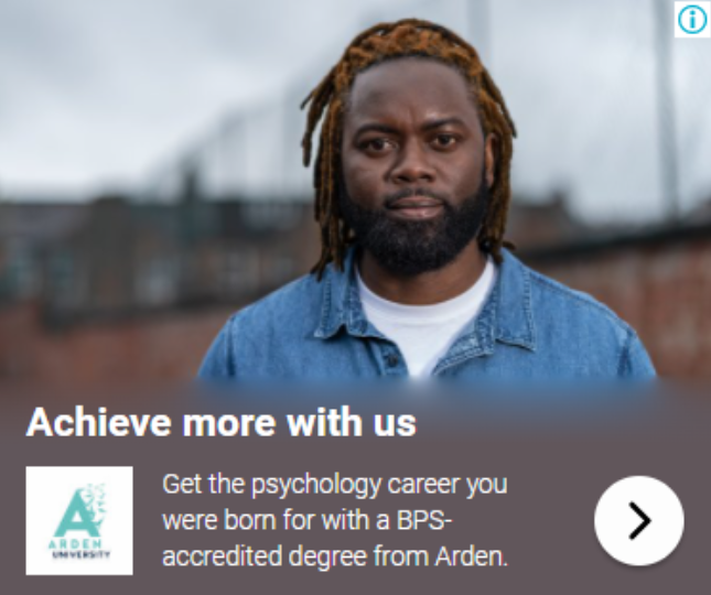 Clean Digital PPC Agency - Arden University Search Ad Example