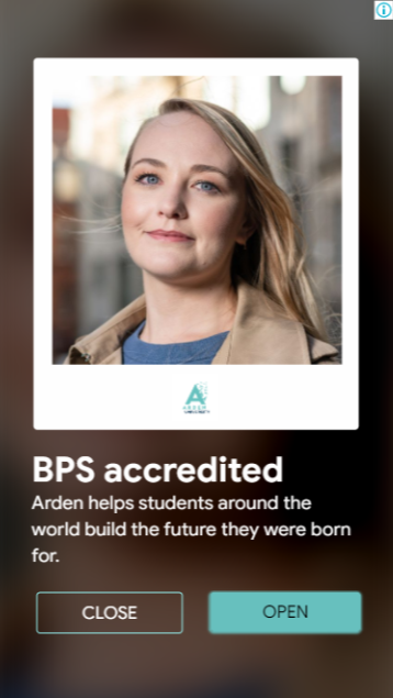 Clean Digital PPC Agency - Arden University Display Ad Example