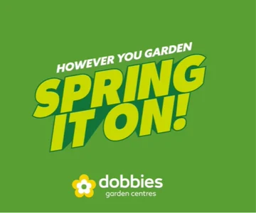 Dobbies Spring It On campaign creative