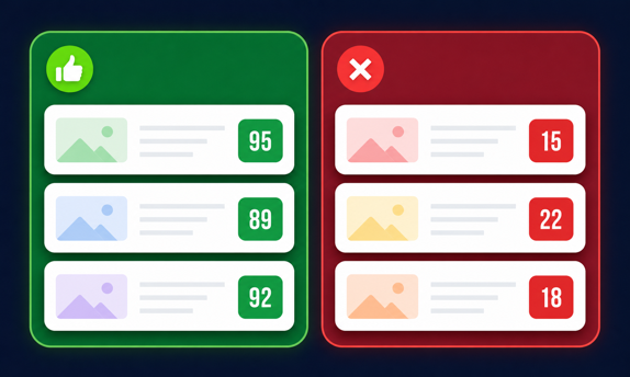 GDN placement exclusions tool triaging a Google Display Network placement report into keep and exclude